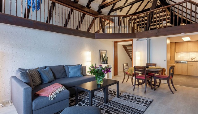 Amazing Swiss chalet style apartment with stunning view on mountain and lake Zug