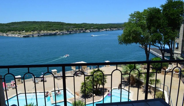 Amazing top floor view in a newly renovated Lake Travis Condo on Private Island