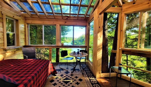 AMAZING TREE HOUSE ON BLACK RIVER NEAR OLD FORGE, NY
