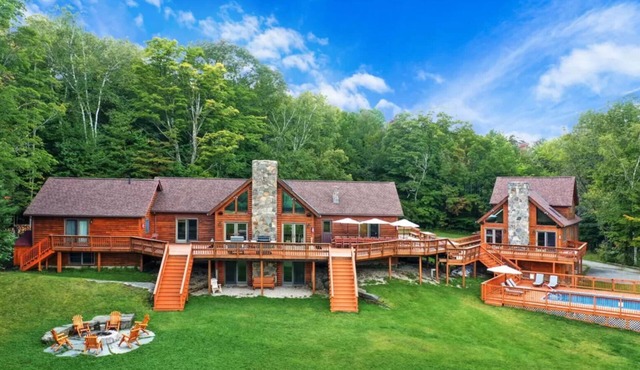 Amazing Vermont Estate with 2 houses, 11 bedrooms, a pool, sauna, and gameroom!