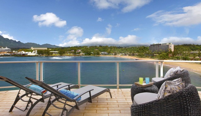 AMAZING VIEWS-Kalapaki Cliffside Penthouse-Perched above, elevator to the sand!