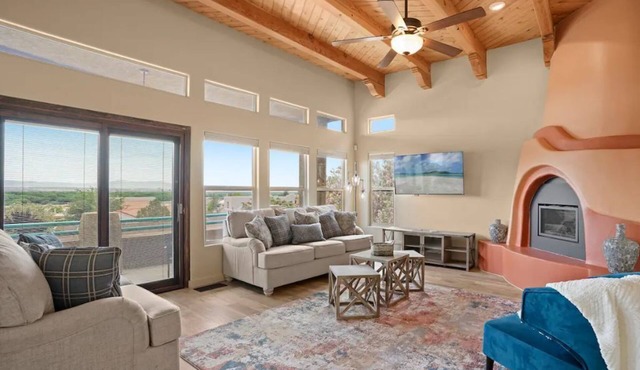 Amazing views of the mountains and city with game room and putting green!
