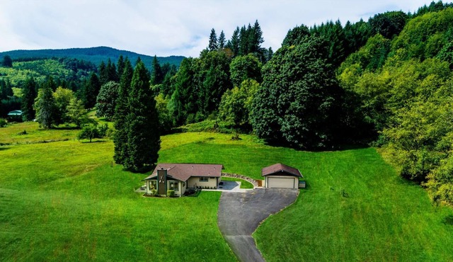 Amazing Views on Acreage, Pet Friendly, Near Stream, 10 Min to Lake Merwin, Great Base For St Helens