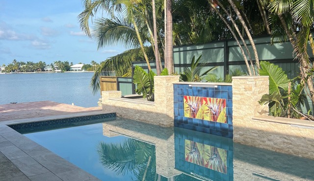 Amazing Waterfront Home with Fabulous Pool and Sunset Viewsn