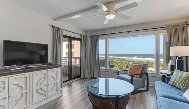 Amelia Surf & Racquet Club Condo B138 | 4th Floor Oceanfront | Pools| Tennis Courts | Sleeps 4