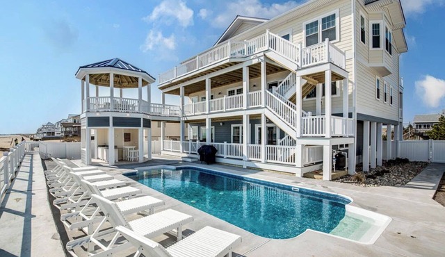 American Dream | Oceanfront | Dog Friendly, Private Pool, Hot Tub