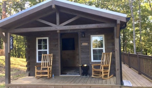 Amish-Built Log Cabin with Private Ravine Views