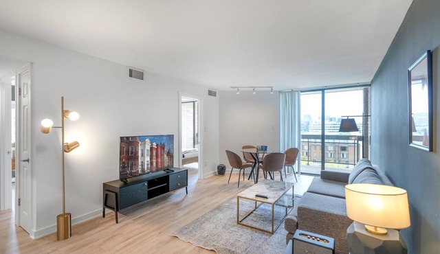 Ample Foggy Bottom 2BR w/ W/D + Gym near shopping + metro by Blueground