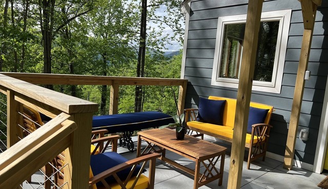 An elegantly appointed house tucked in the Virginia Mountainside.