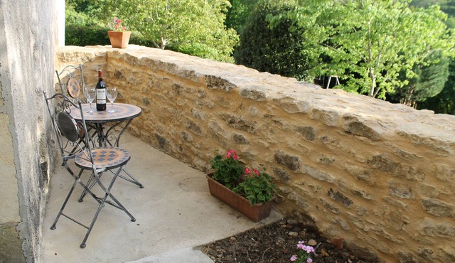An exclusive Village Holiday Cottage in the Dordogne. Log fire & private terrace