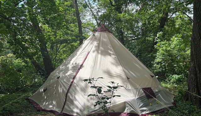 An island all to yourself with a tepee
