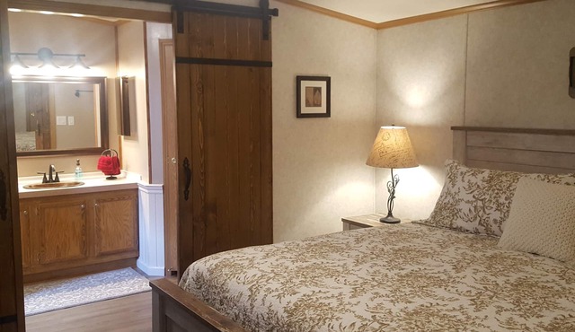 AN OWL and the MOON. Get-Away in Mohican State Park. Location perfect!