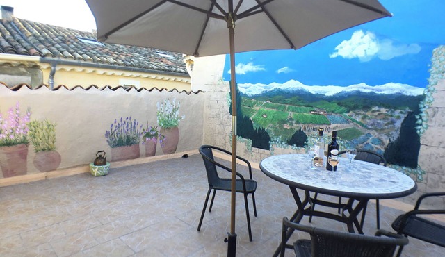 Ancient Roman Village House with Roof Terrace