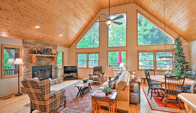 Andrews Cabin w/Game Room & Covered Porch!