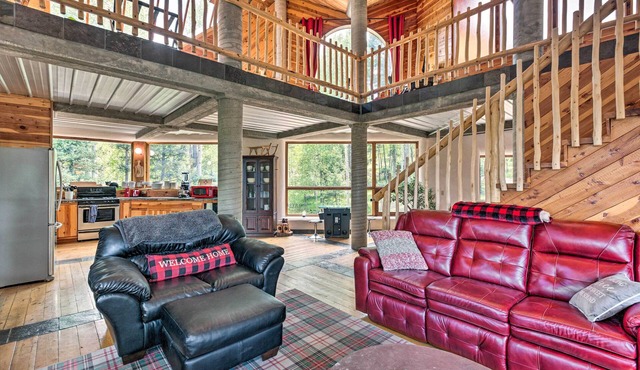 Angel Fire Cabin w/Deck ~ 2 Mi to Ski & Hiking!
