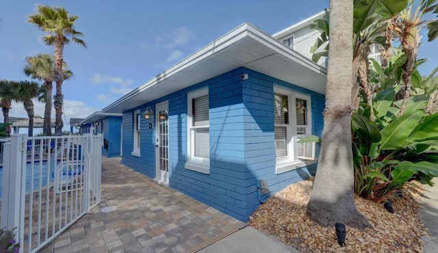Angler at The Arbors – Retro Beach Cottage w/Heated Pool, Private Beach Area & Walkable Dining