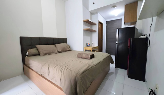 apartemen amazana strategic serpong cozy,cheapset,gym & pool,wifi