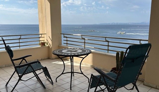 APARTEMT AIR CONDITIONING SUPERB TERRACE EXCEPTIONAL SEA VIEW BEACH ROSES CANYELLES