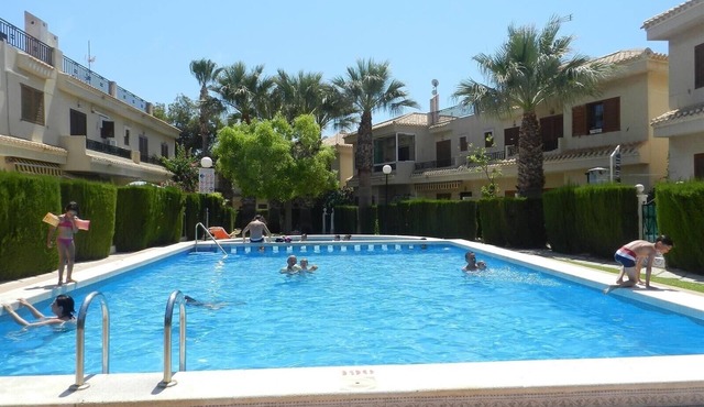 Apartment Playa Flamenca with Pool, A/C, Terrace & Garden