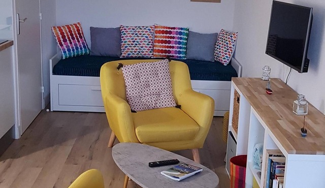 Apartment 100m from the beach and 400m from the Thalasso