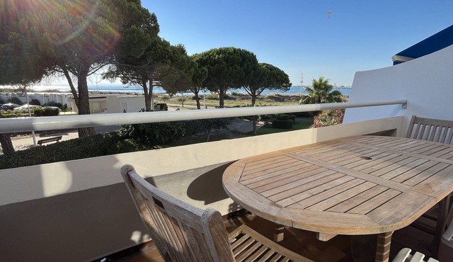 apartment 55 m² p2 cabin port camargue sea view