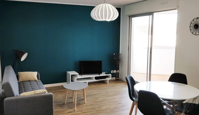 Apartment 55m2 Perpignan near city center and train station with parking