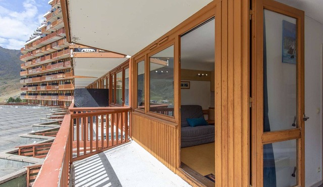 Apartment 6 pers - 1 bed, ski-in ski-out with balcony - La Mongie