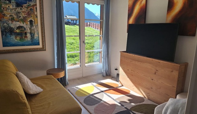 Apartment "Au Pied Des Pistes - Petit Châtel" with Mountain View, Private Terrace & Wi-Fi