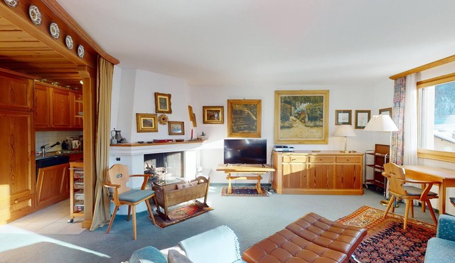 Apartment Belvair 39 - 3.5-Room Apartment with Balcony in Zuoz