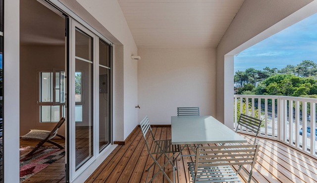 Apartment 'Cap Ferret Centre Réf 128' with Balcony and Wi-Fi