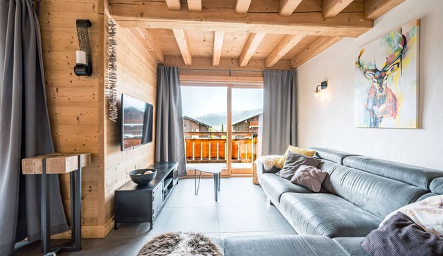 Apartment 'Chalet B - o Saisies' with Mountain View, Balcony and Wi-Fi