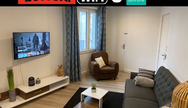 Apartment Cholet les Halles garden side
