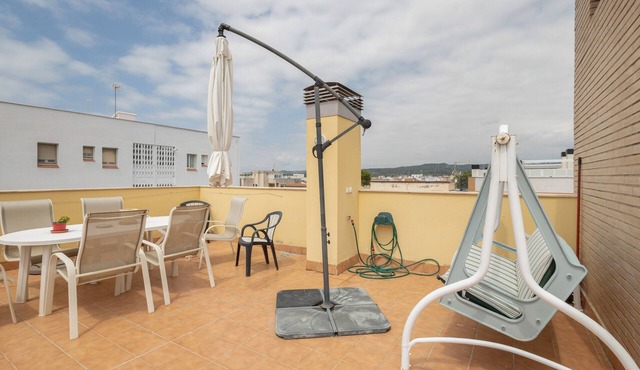Apartment 'Cubelles' with Sea Views, Private Terrace, and Air Conditioning