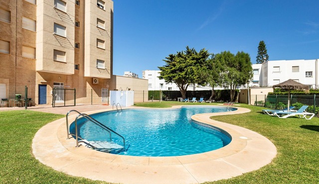 Apartment 'El Buen Sol' with Sea View, Shared Pool and Wi-Fi