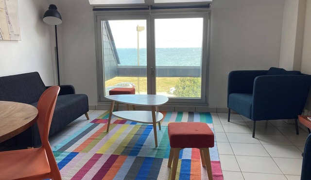 Apartment facing the sea and the splendid bay of Lancieux for 4 people