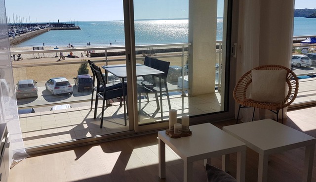 Apartment facing the sea, the beach 30 meters away!