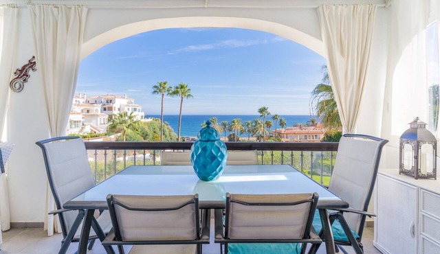 Apartment 'Frente Al Mar Mijas' with Sea View, Shared Pool and Wi-Fi