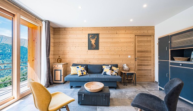 Apartment 'Grand Cerf - Albiez Montrond' with Mountain View, Private Terrace and Wi-Fi