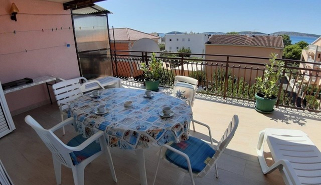 Apartment in Brodarica with Seaview, Terrace, Air condition, WIFI (3814-1)
