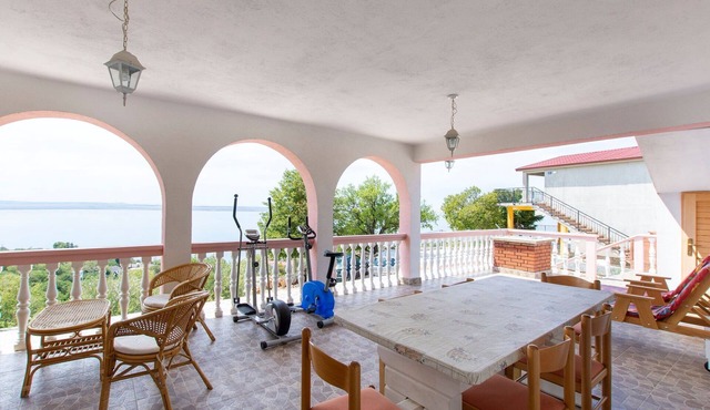 Apartment in Tribalj with Sea View and Beach