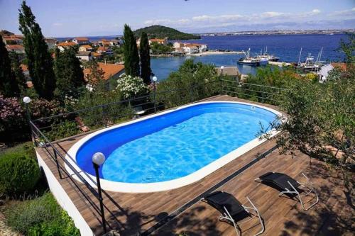 Apartment in Kali with Sea View, Balcony, Air Conditioning, Wi-Fi (4566-5)
