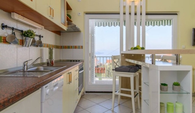 Apartment in Okrug Gornji with Seaview, Terrace, Air condition, WIFI (5209-3)