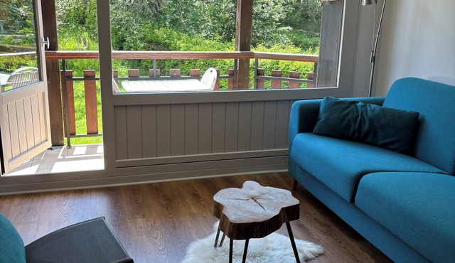 Apartment in the center of Féclaz ski resort with swimming pool