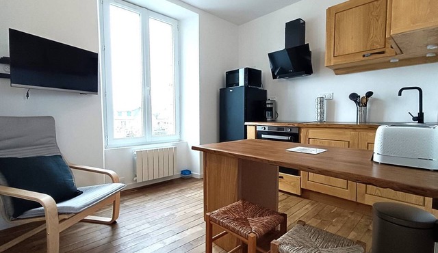 Apartment in the center of TREBEURDEN and 400m from the beach