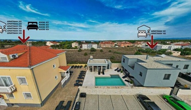 Apartment in Zaton (Zadar) with Terrace, Air condition, WIFI, Washing machine (4141-4)