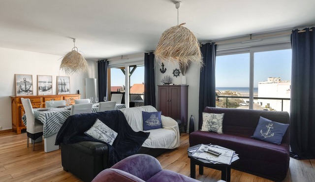 Apartment "La Madély" with Sea View 100 m from the Beach – Saint-Cécile/Camiers