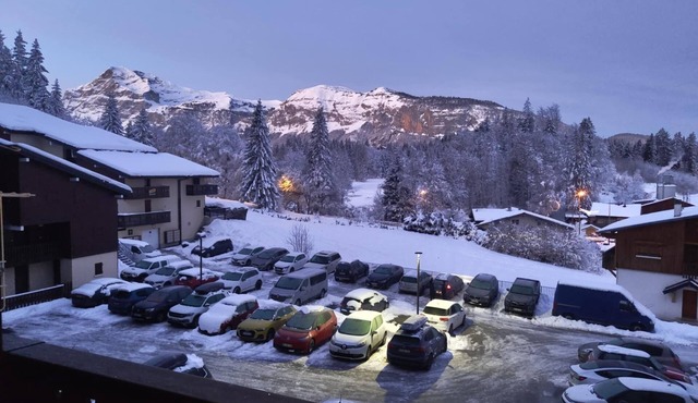 Apartment Les Carroz d'Araches sleeps 4 to 6, mountain view