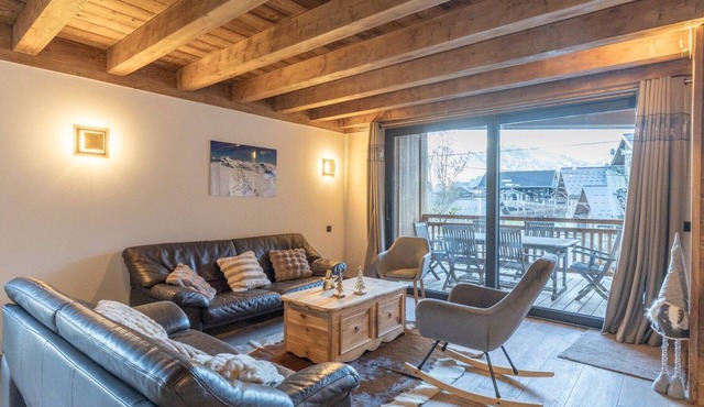Apartment 'Morillon – New – 2 min from the slopes' with mountain view, private terrace
