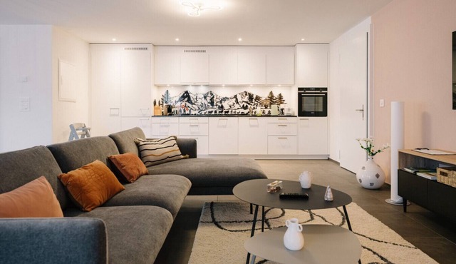 Apartment Niesen near lake & mountains, modern