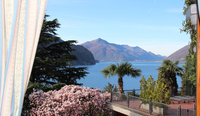 Apartment"Olive"Castagnola,indoorpool,aircondition, own garden for dog, lakeview